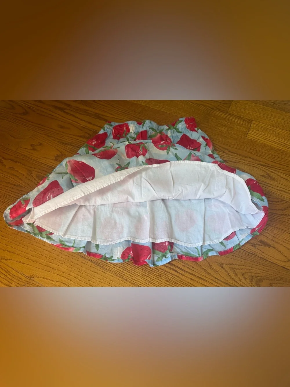 Gymboree Strawberry Skirt Sz 5 & Love Sweet Top Sz 6 Girls Set